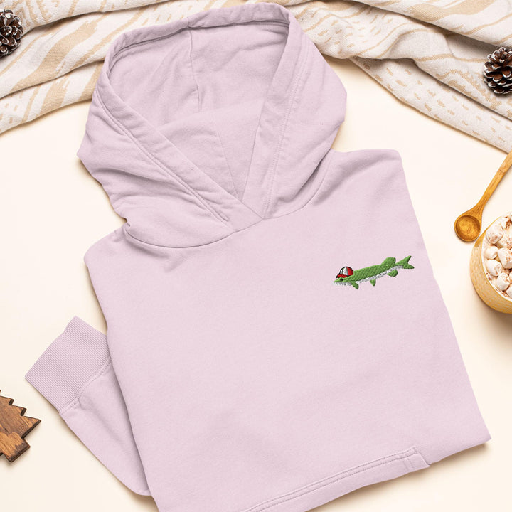 Northern Pike Embroidered Hoodie: Heavy Blend Cotton-Poly, Unisex Fit