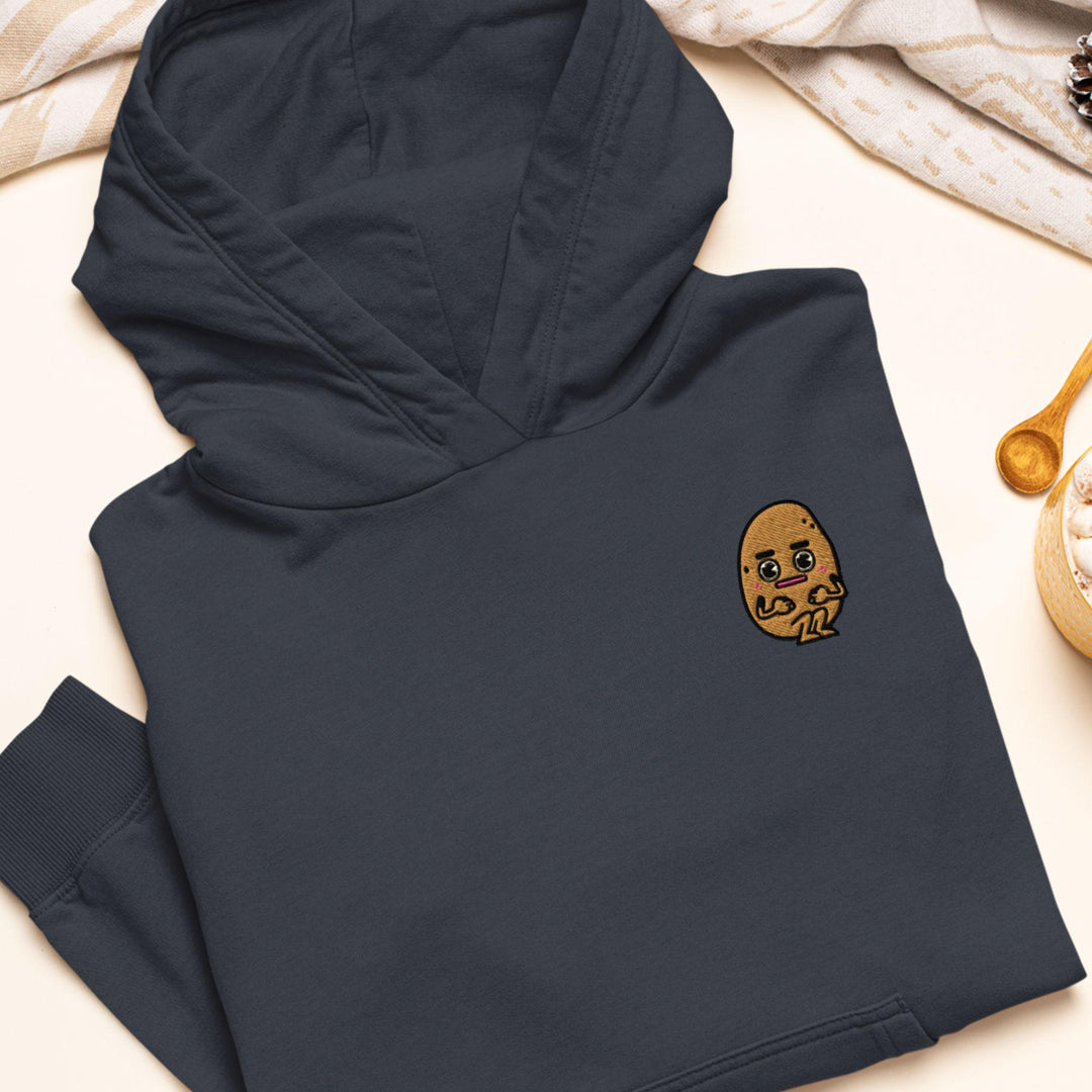 Anxious Potato Embroidered Hoodie: Heavy Blend Cotton-Poly, Unisex Fit