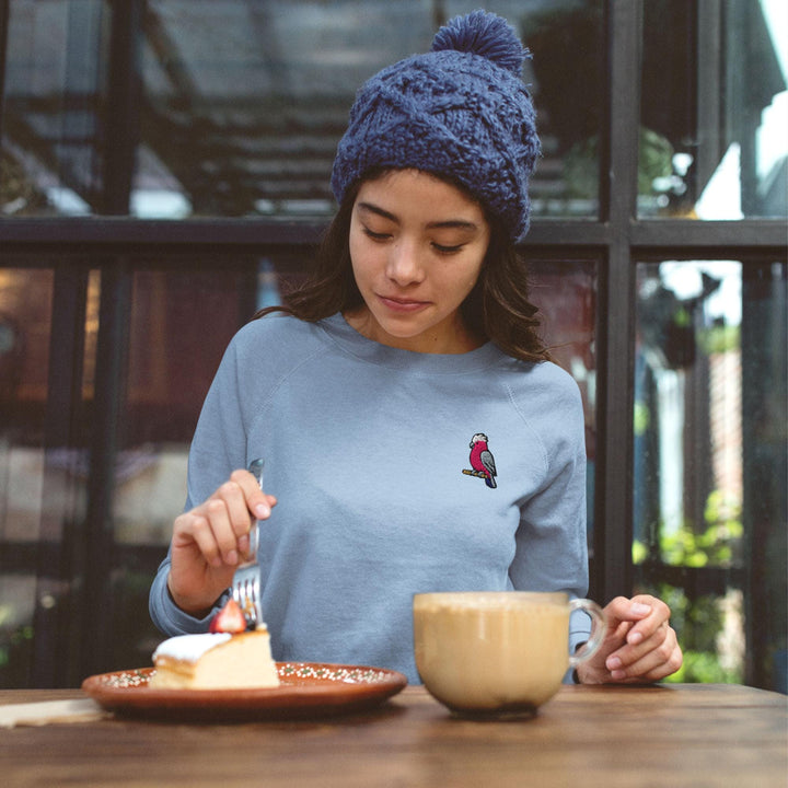 Galah Embroidered Crewneck Sweatshirt: Cotton Blend, Unisex Fit