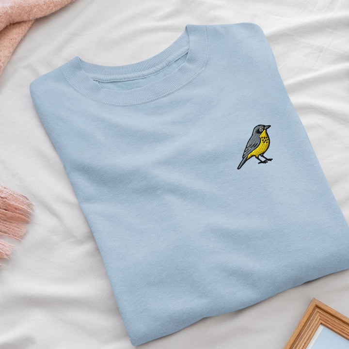 Canada Warbler Embroidered Crewneck Sweatshirt: Cotton Blend, Unisex Fit
