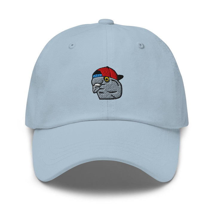 Scumbag Pigeon Embroidered Dad Cap: Chino Cotton Twill Adjustable Unisex Hat