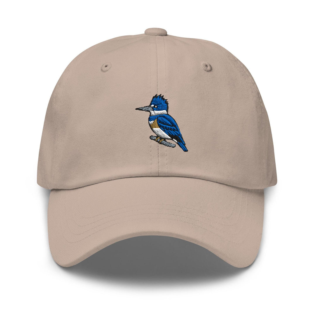 Belted Kingfisher Embroidered Dad Cap: Chino Cotton Twill Adjustable Unisex Hat