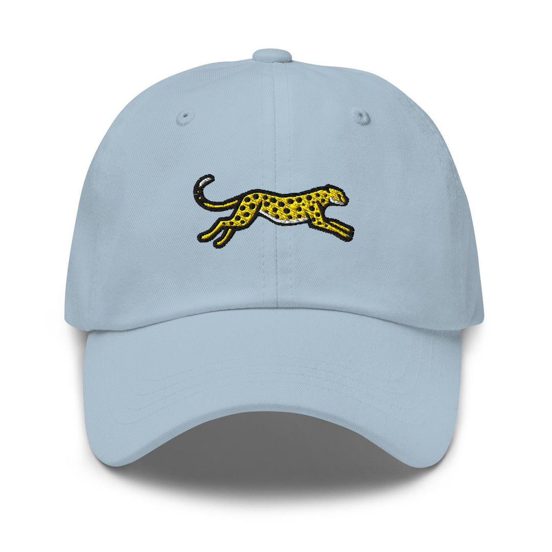 Cheetah Embroidered Dad Cap: Chino Cotton Twill Adjustable Unisex Hat