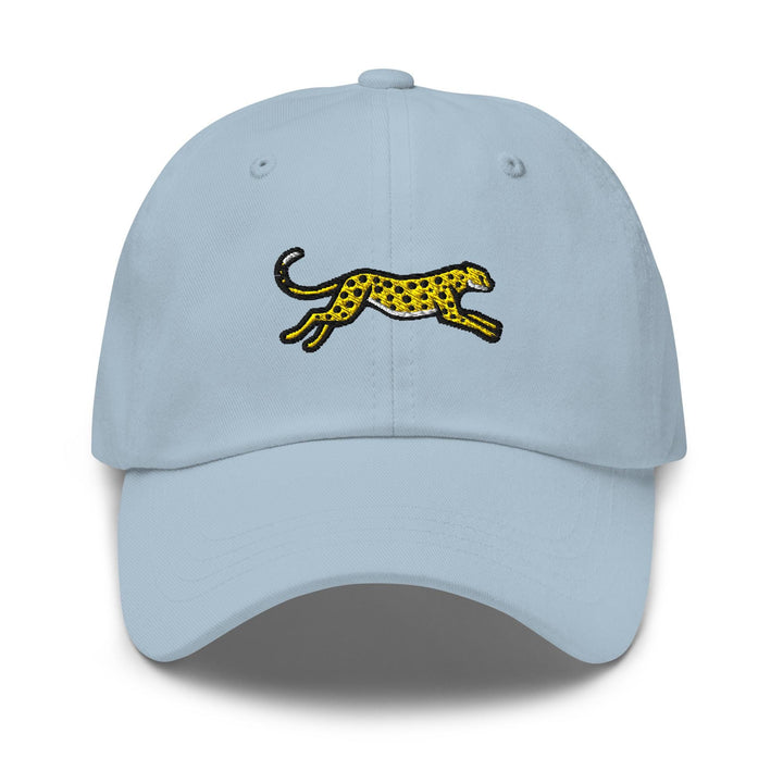 Cheetah Embroidered Dad Cap: Chino Cotton Twill Adjustable Unisex Hat