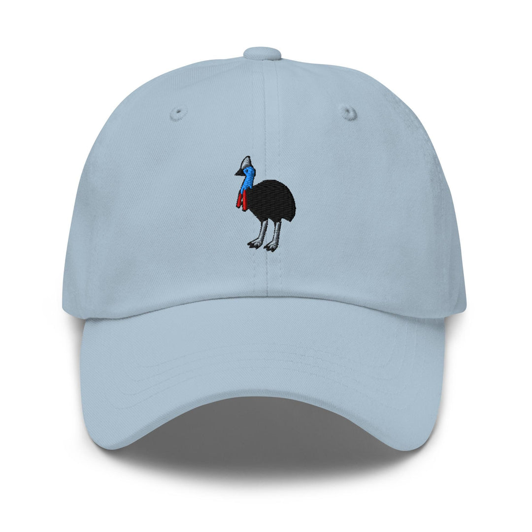 Southern Cassowary Embroidered Dad Cap: Chino Cotton Twill Adjustable Unisex Hat