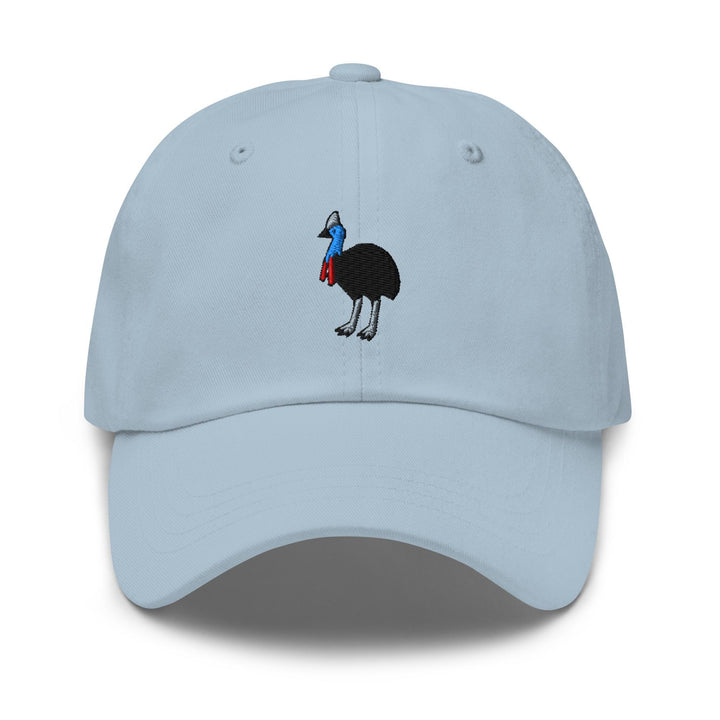 Southern Cassowary Embroidered Dad Cap: Chino Cotton Twill Adjustable Unisex Hat