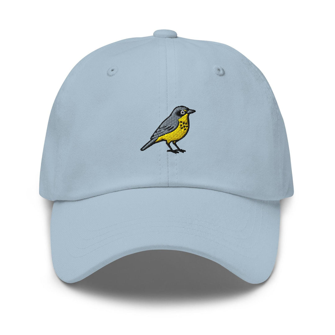 Canada Warbler Embroidered Dad Cap: Chino Cotton Twill Adjustable Unisex Hat