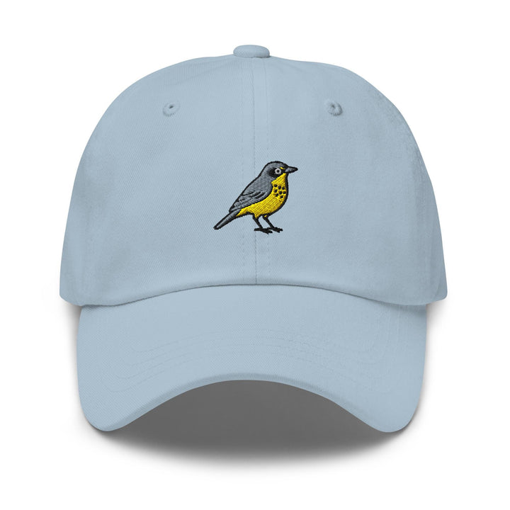 Canada Warbler Embroidered Dad Cap: Chino Cotton Twill Adjustable Unisex Hat