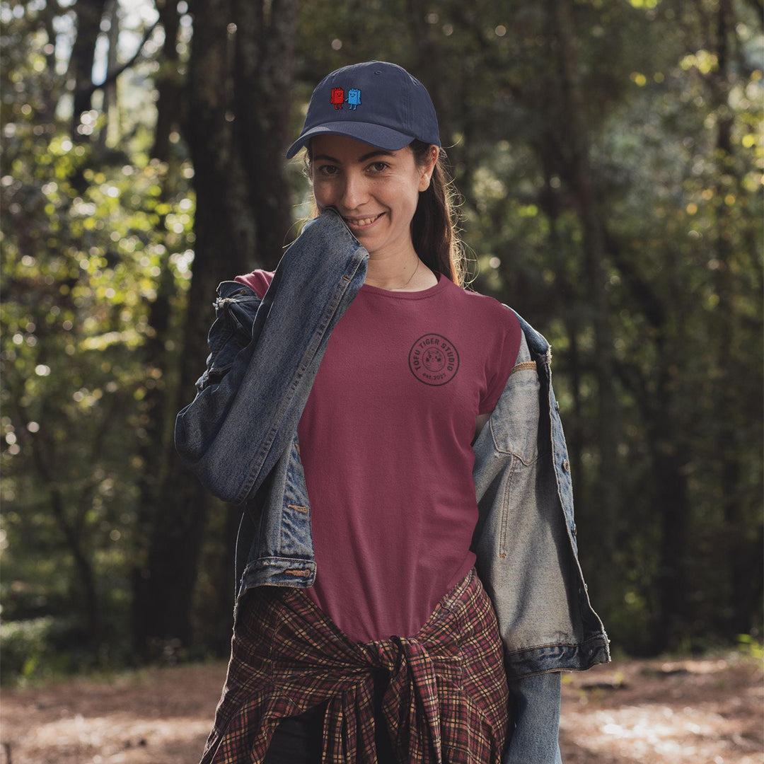 Best Friend Toy Blocks Embroidered Dad Cap: Chino Cotton Twill Adjustable Unisex Hat