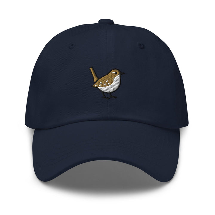 Winter Wren Embroidered Dad Cap: Chino Cotton Twill, Adjustable Unisex Hat