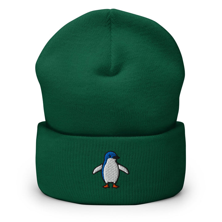 Little Fairy Penguin Embroidered Cuffed Beanie: Cozy Unisex Winter Cap
