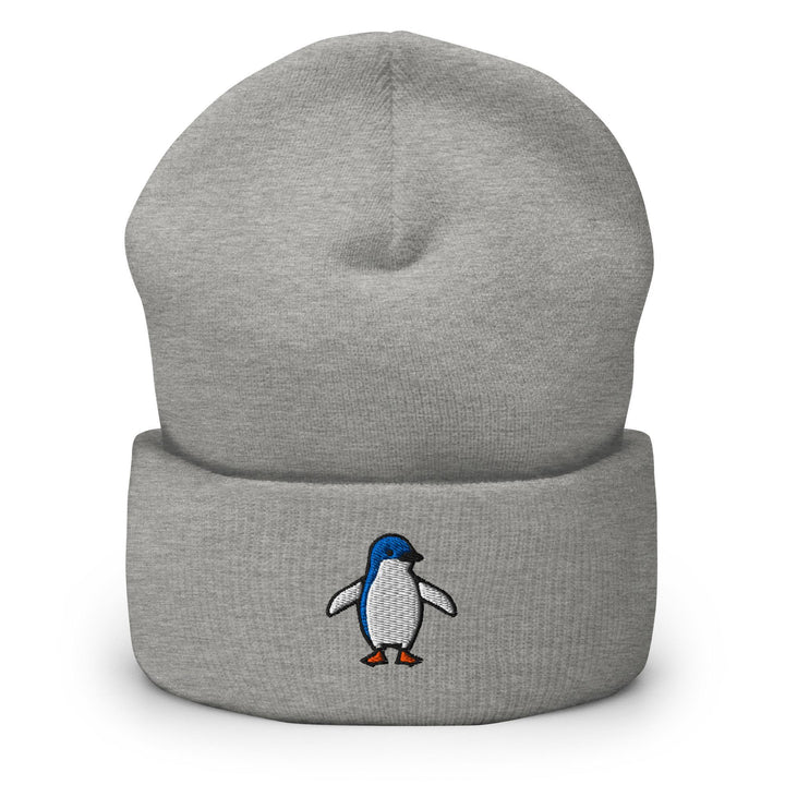 Little Fairy Penguin Embroidered Cuffed Beanie: Cozy Unisex Winter Cap