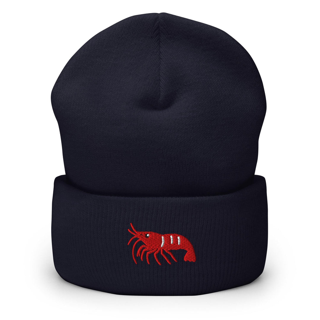 Cherry Shrimp Neocaridina davidi Embroidered Cuffed Beanie: Cozy Unisex Winter Cap