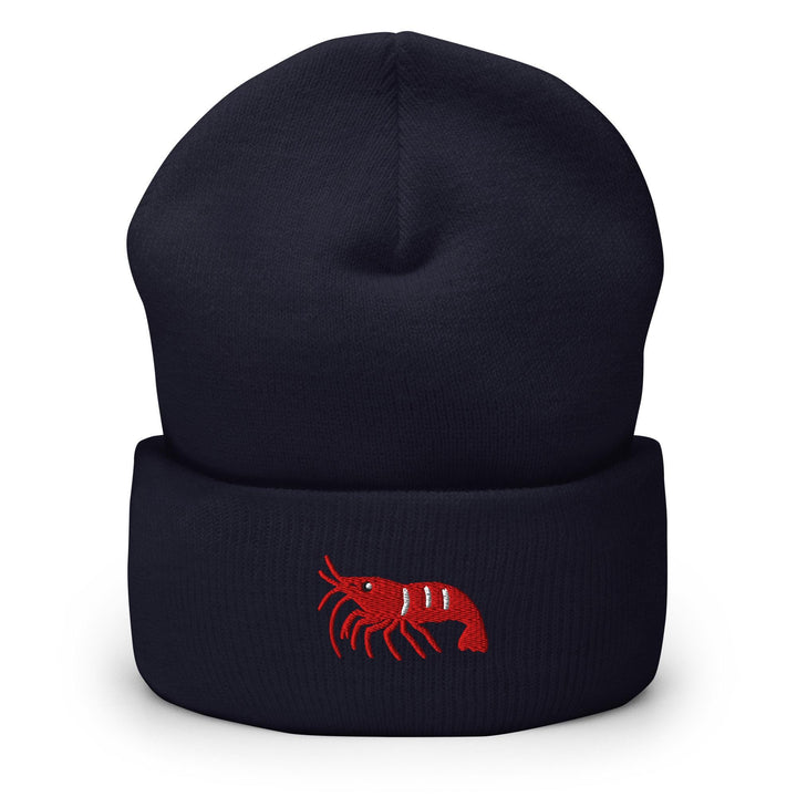 Cherry Shrimp Neocaridina davidi Embroidered Cuffed Beanie: Cozy Unisex Winter Cap