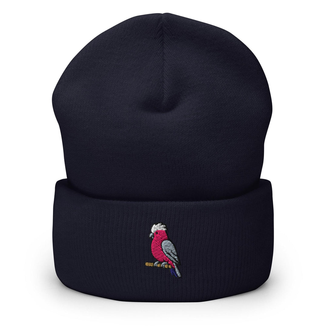 Galah Embroidered Cuffed Beanie: Cozy Unisex Winter Cap