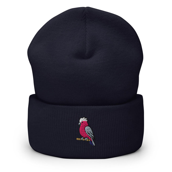 Galah Embroidered Cuffed Beanie: Cozy Unisex Winter Cap