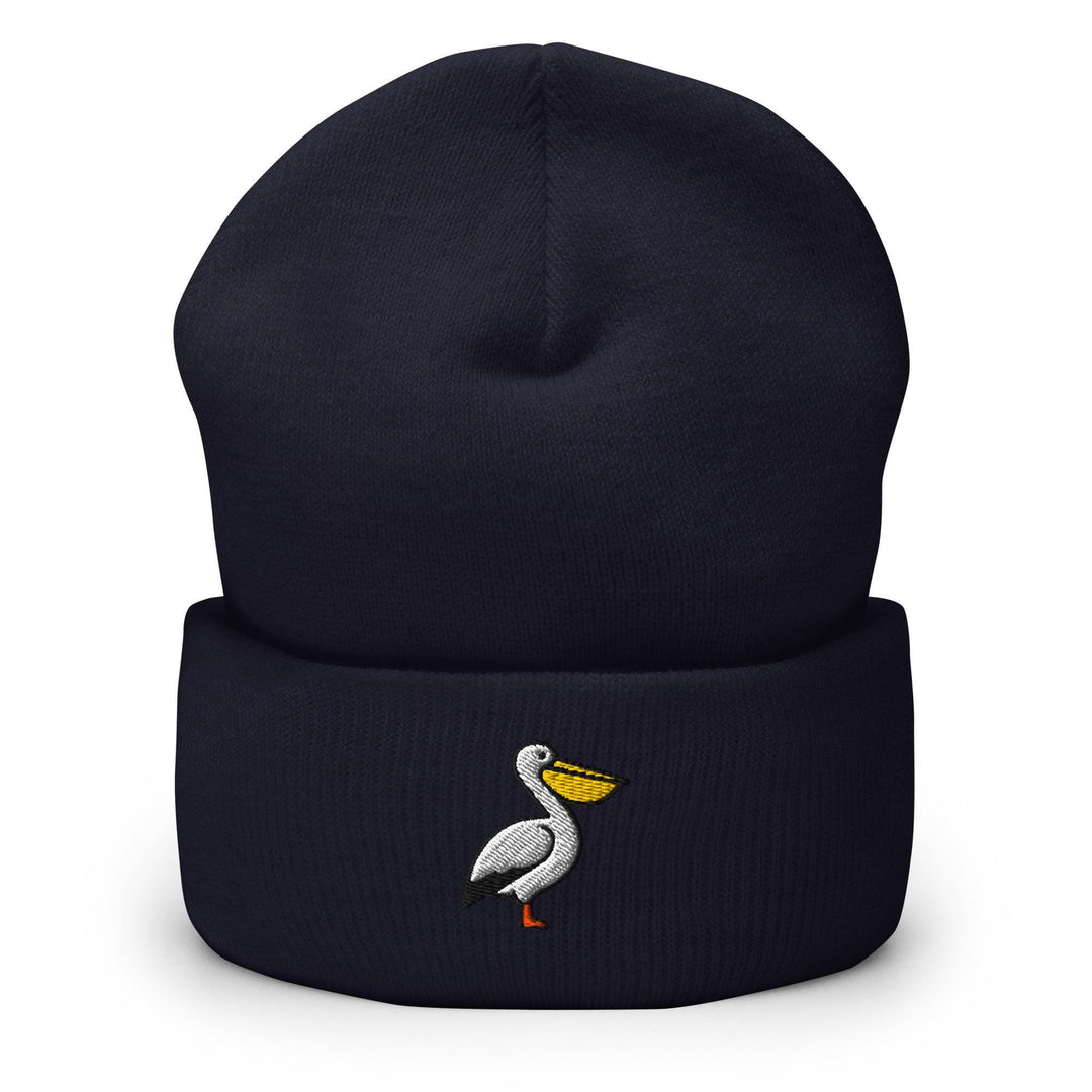 Pelican Embroidered Cuffed Beanie: Cozy Unisex Winter Cap