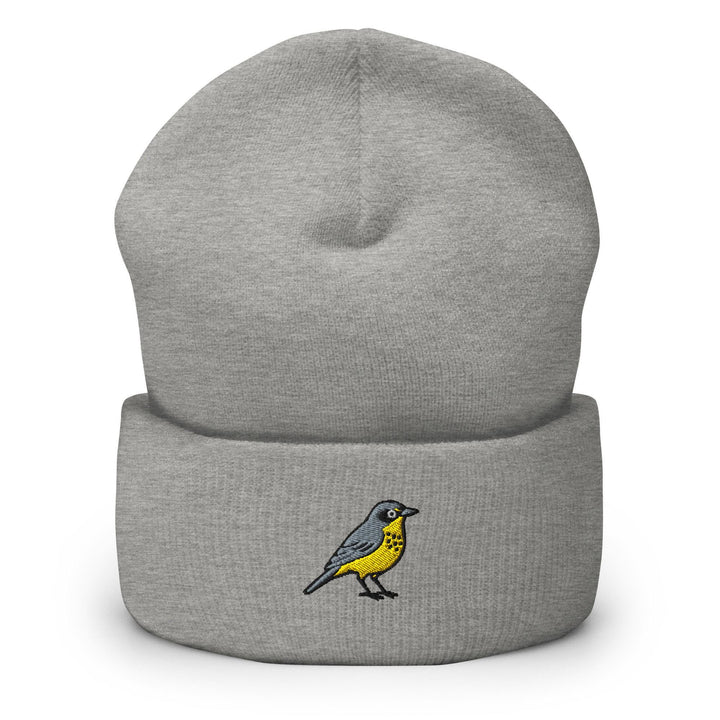 Canada Warbler Embroidered Cuffed Beanie: Cozy Unisex Winter Cap