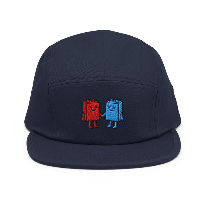 Best Friend Toy Blocks Embroidered 5‑Panel Cotton Camper Cap: Adjustable Fit