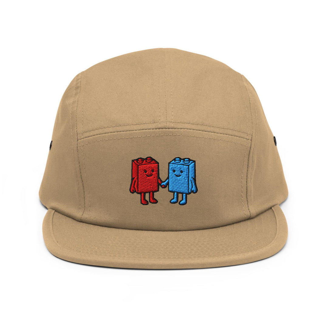 Best Friend Toy Blocks Embroidered 5‑Panel Cotton Camper Cap: Adjustable Fit