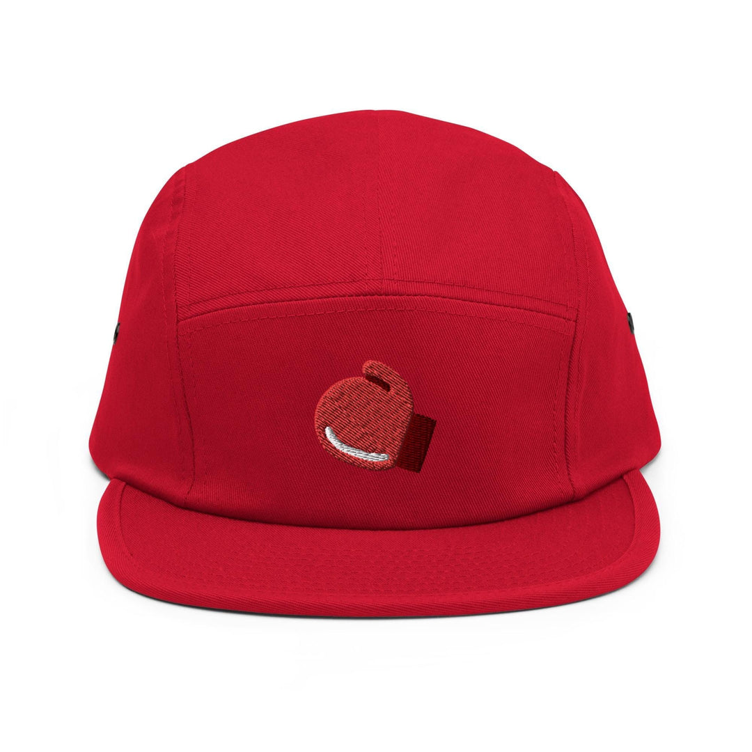 Boxing GloveEmbroidered 5‑Panel Cotton Camper Cap: Adjustable Fit