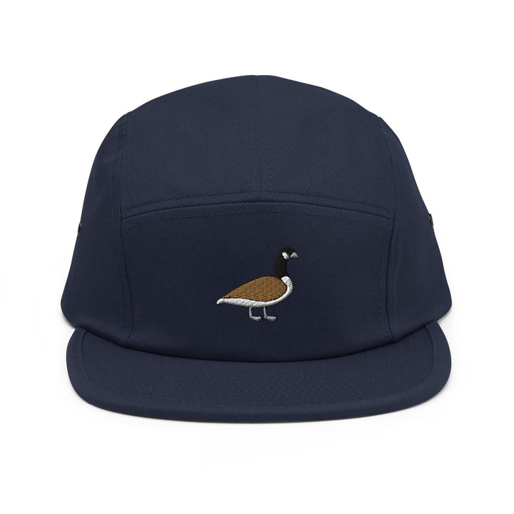 Branta Canadensis Canadian Waterfowl Embroidered 5‑Panel Cotton Camper Cap: Adjustable Fit