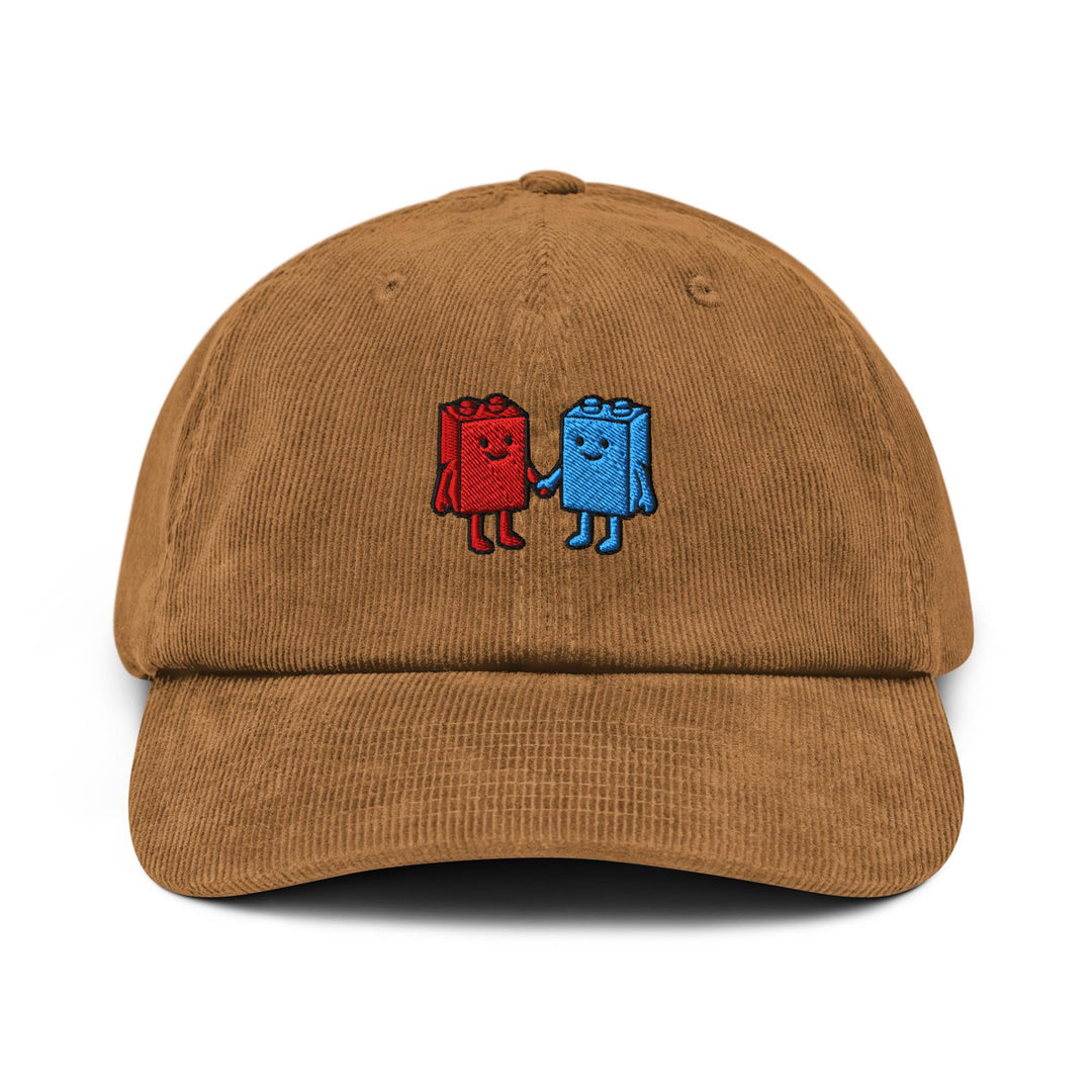 Best Friend Toy Blocks Embroidered Cotton Corduroy Hat: Adjustable Fit