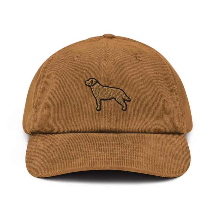 Labrador Retriever Embroidered Cotton Corduroy Hat: Adjustable Fit
