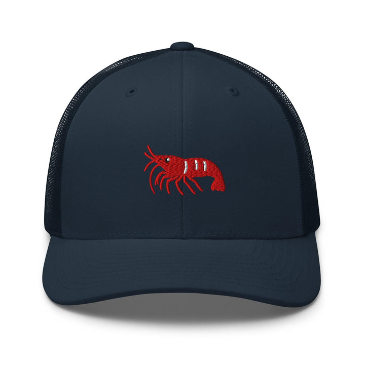 Cherry Shrimp Neocaridina davidi Embroidered Trucker Hat: Structured Retro Cap with Mesh Back