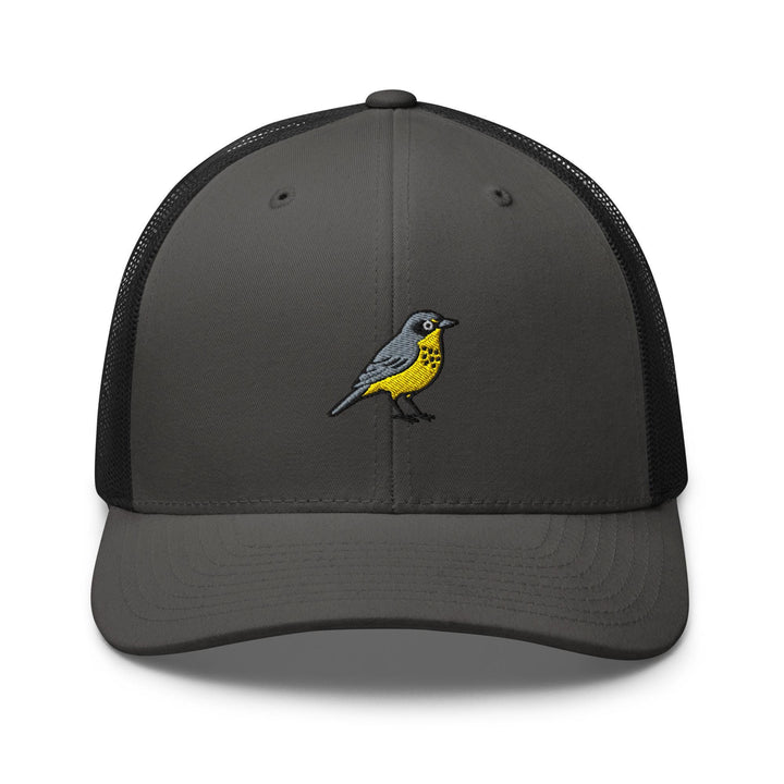 Canada Warbler Embroidered Trucker Hat: Structured Retro Cap with Mesh Back