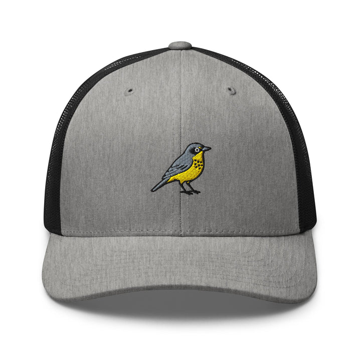 Canada Warbler Embroidered Trucker Hat: Structured Retro Cap with Mesh Back