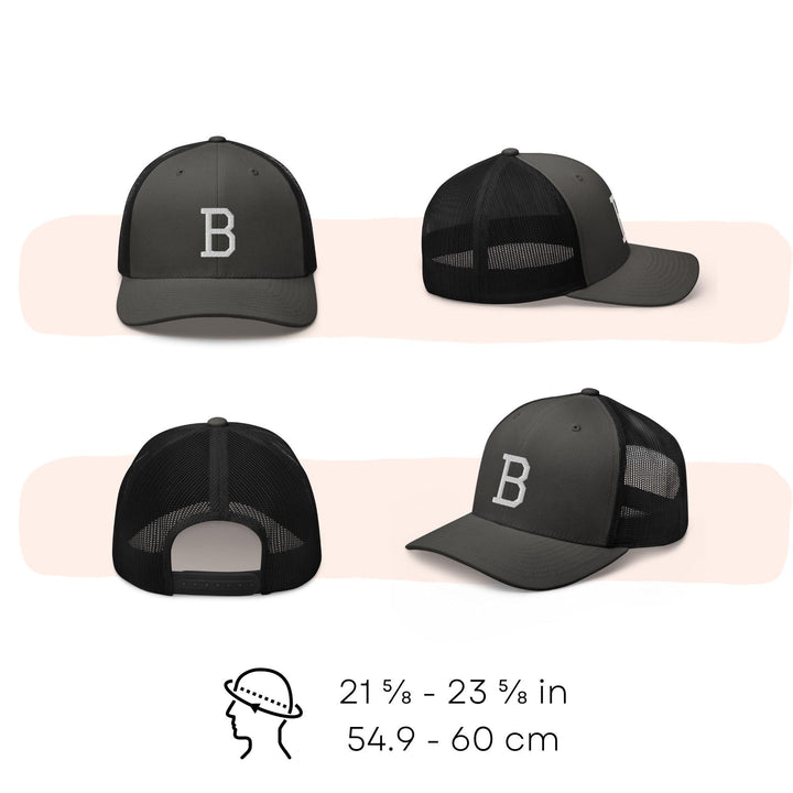 Lovebird Embroidered Trucker Hat: Structured Retro Cap with Mesh Back