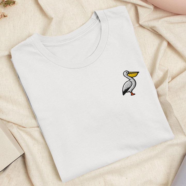 Pelican Embroidered T-Shirt: Lightweight Cotton, Unisex Fit