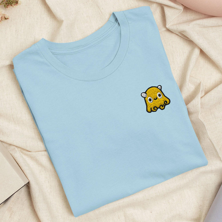 Dumbo Octopus Embroidered T-Shirt: Lightweight Cotton, Unisex Fit