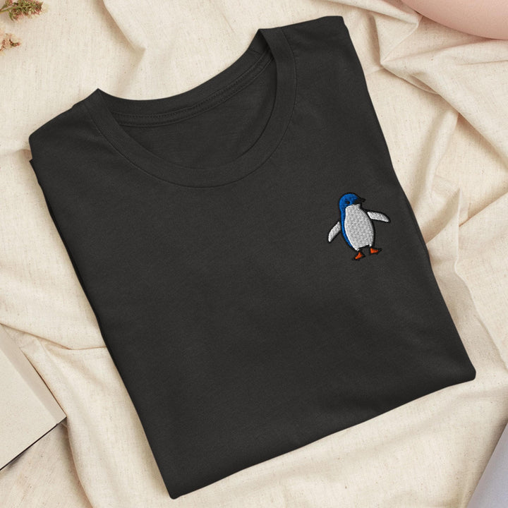 Little Fairy Penguin Embroidered T-Shirt: Lightweight Cotton, Unisex Fit