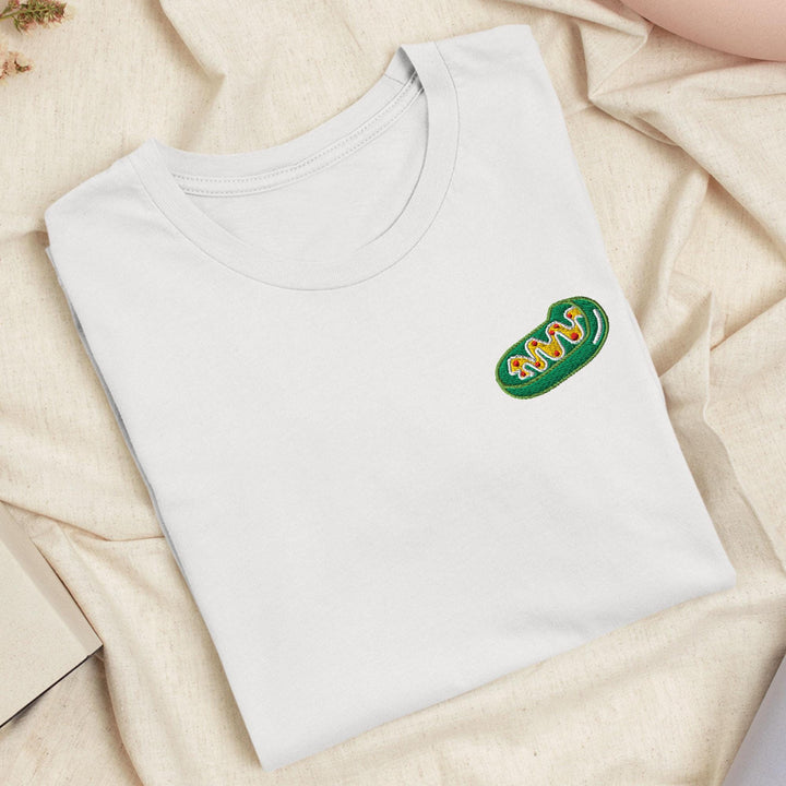 Mitochondrion Embroidered T-Shirt: Lightweight Cotton, Unisex Fit