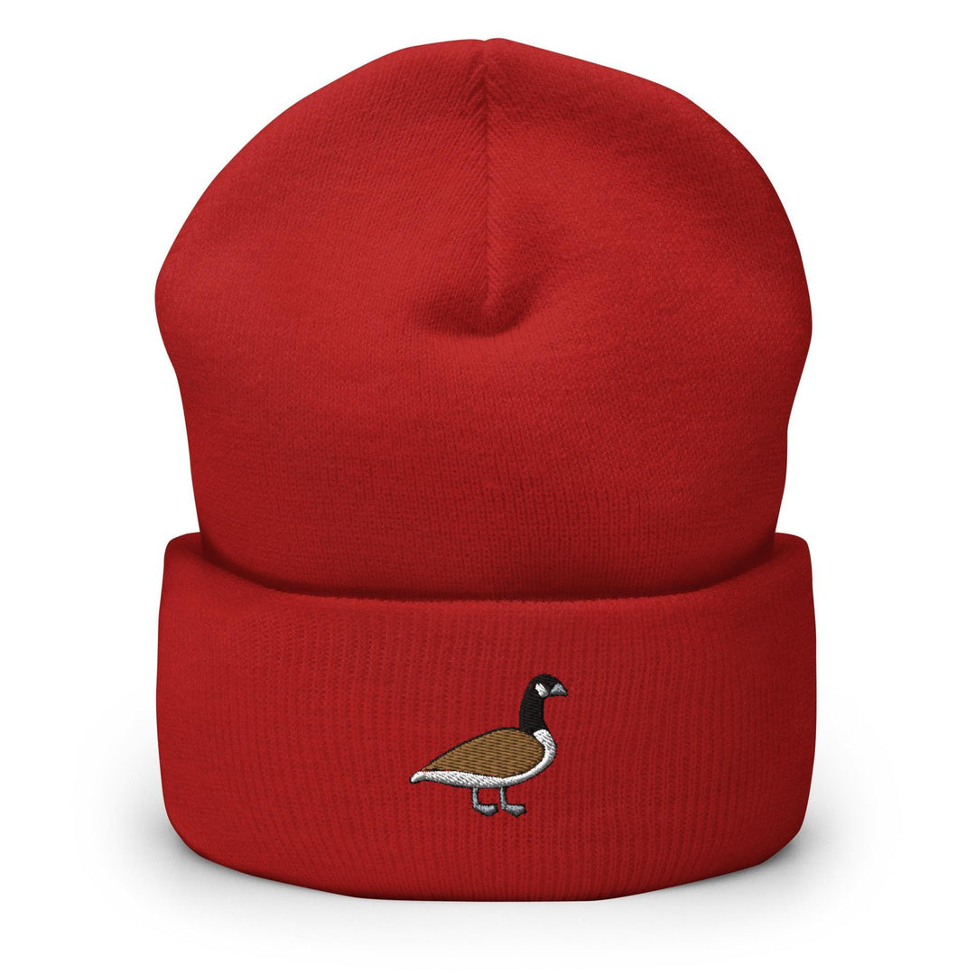 Branta Canadensis Canadian Waterfowl Embroidered Cuffed Beanie: Cozy Unisex Winter Cap
