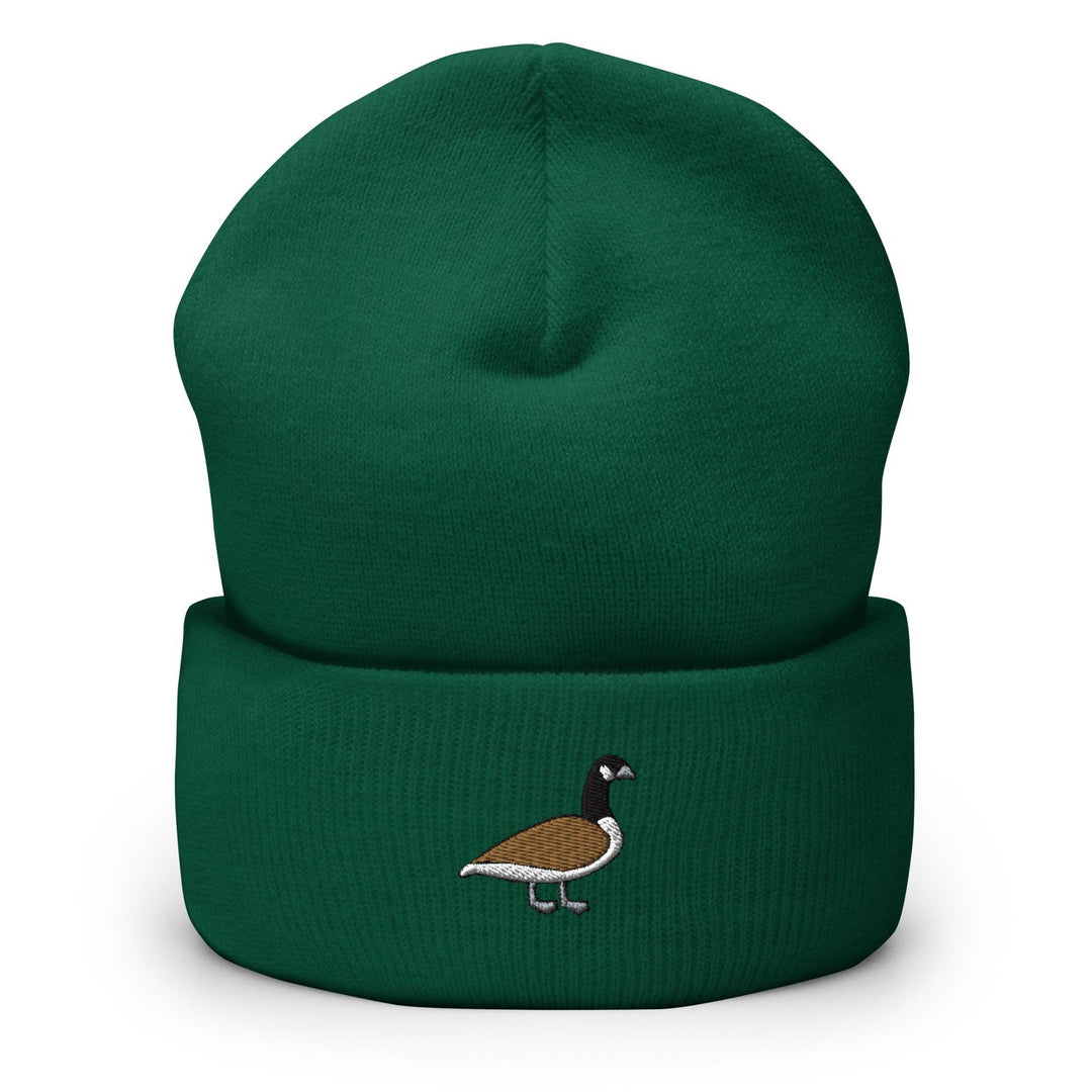 Branta Canadensis Canadian Waterfowl Embroidered Cuffed Beanie: Cozy Unisex Winter Cap