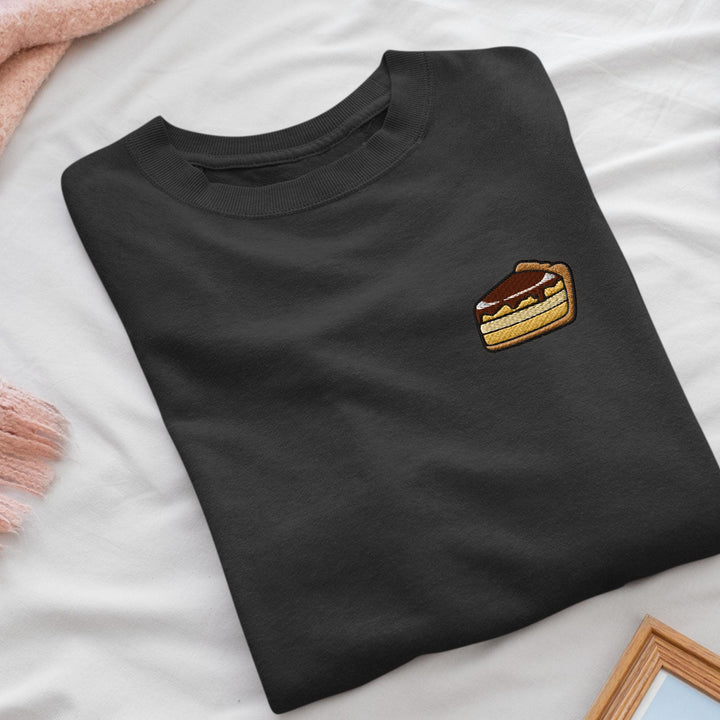 Classic Pie Desserts Embroidered Crewneck Sweatshirt: Cotton Blend, Unisex Fit