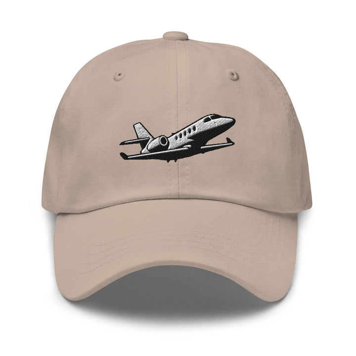 Business Jet Embroidered Dad Cap: Chino Cotton Twill Adjustable Unisex Hat