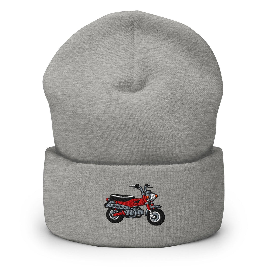 Max Mini Japanese Motorcycle Embroidered Cuffed Beanie: Cozy Unisex Winter Cap