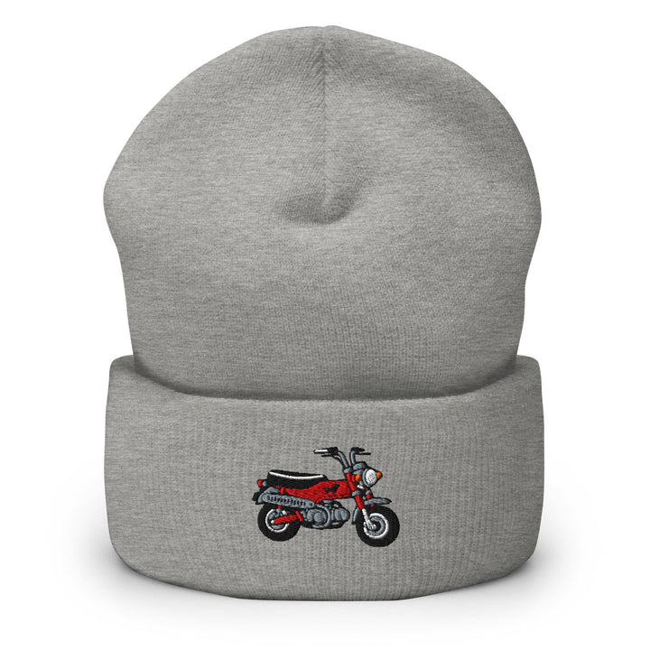 Max Mini Japanese Motorcycle Embroidered Cuffed Beanie: Cozy Unisex Winter Cap