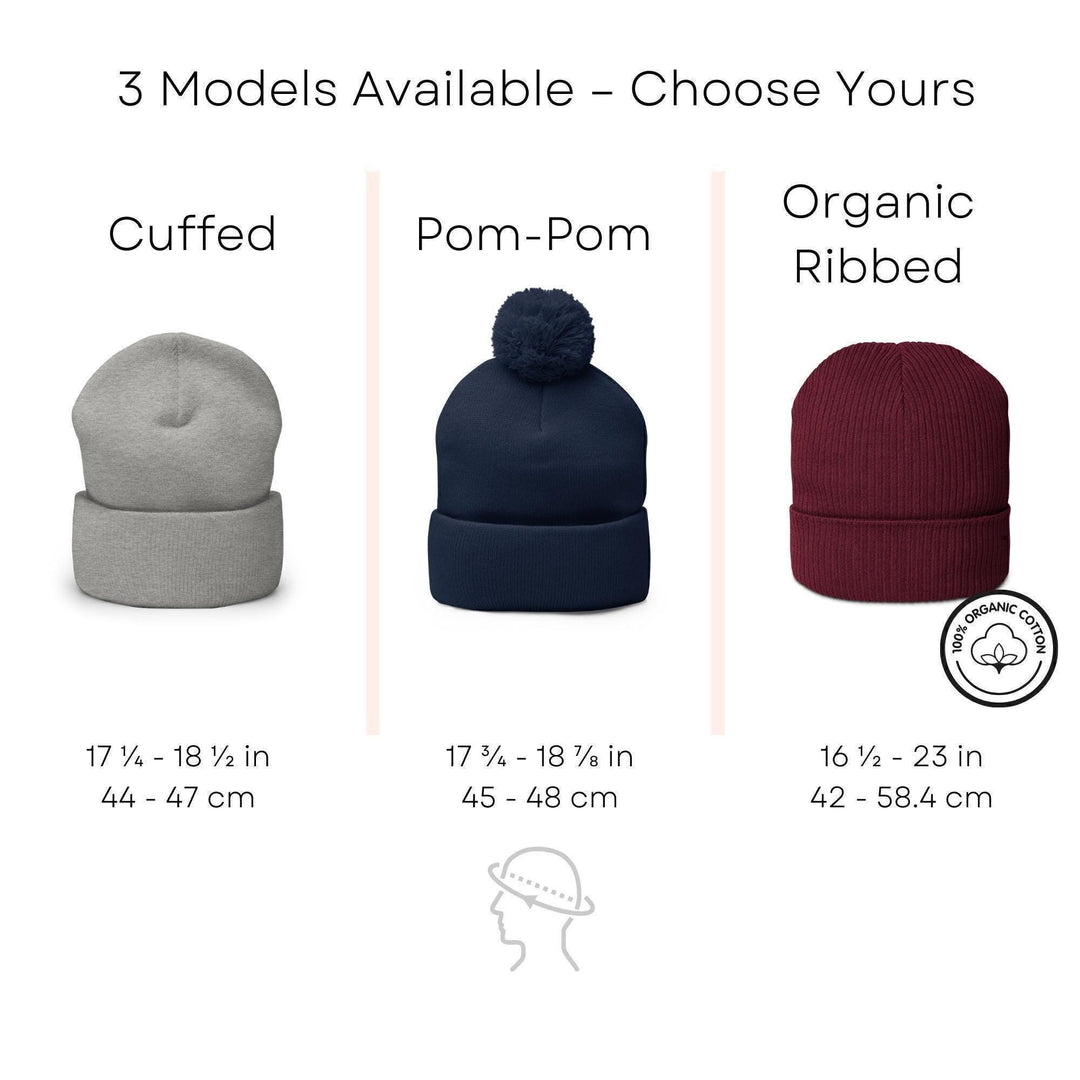 Boxing GloveEmbroidered Cuffed Beanie: Cozy Unisex Winter Cap