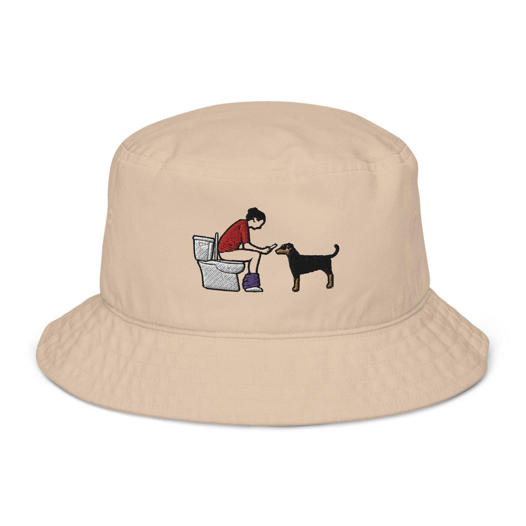 Organic Cotton Bucket Hat - Your Design, Logo or Text - Embroidered Chino Cotton Twill Baseball Cap - Bulk Order Discounts Available