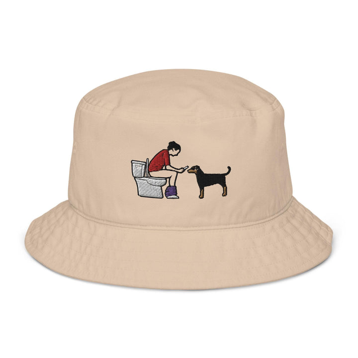 Organic Cotton Bucket Hat - Your Design, Logo or Text - Embroidered Chino Cotton Twill Baseball Cap - Bulk Order Discounts Available