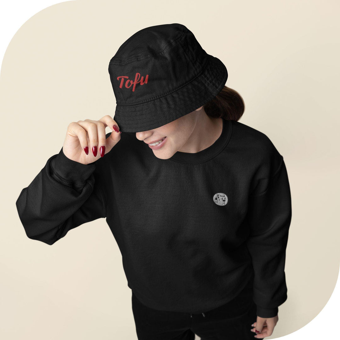 Organic Cotton Bucket Hat - Your Design, Logo or Text - Embroidered Chino Cotton Twill Baseball Cap - Bulk Order Discounts Available