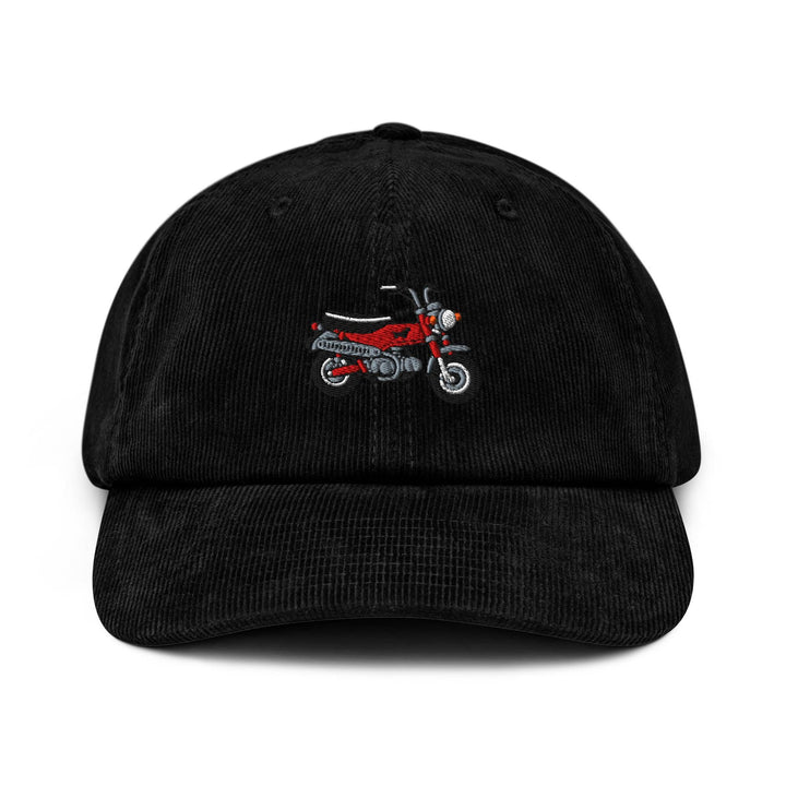 Max Mini Japanese Motorcycle Embroidered Cotton Corduroy Hat: Adjustable Fit