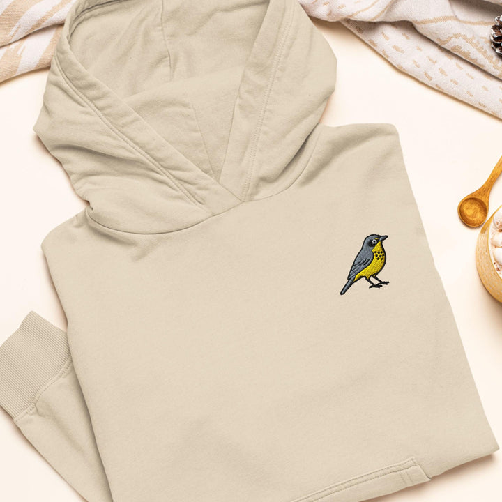 Canada Warbler Embroidered Hoodie: Heavy Blend Cotton-Poly, Unisex Fit