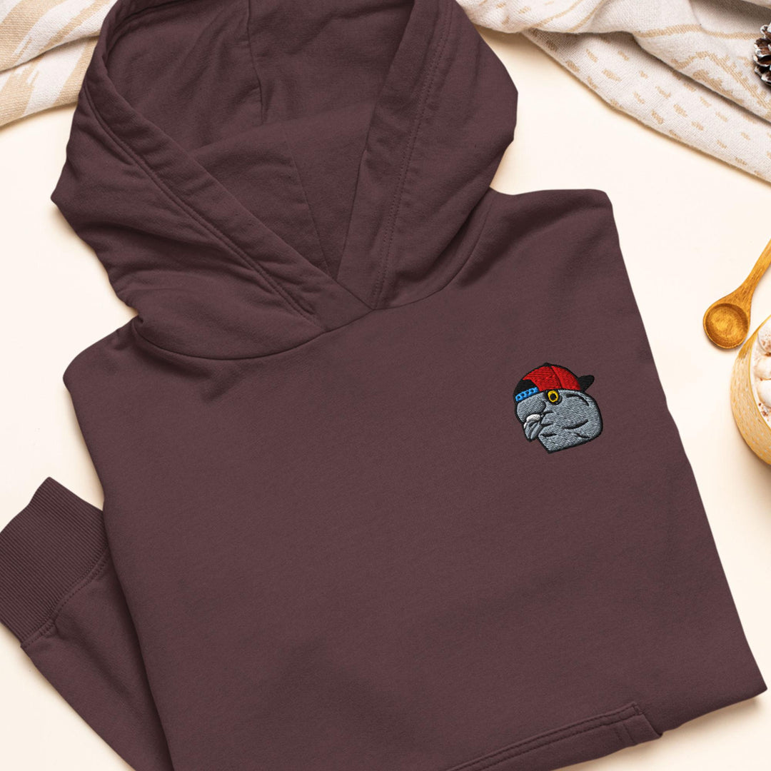 Scumbag Pigeon Embroidered Hoodie: Heavy Blend Cotton-Poly, Unisex Fit