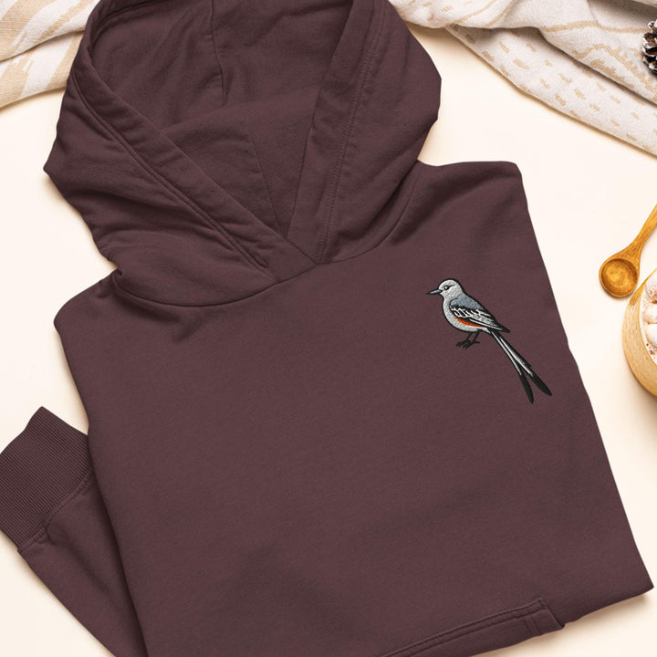 Oklahoma Scissortail Embroidered Hoodie: Heavy Blend Cotton-Poly, Unisex Fit
